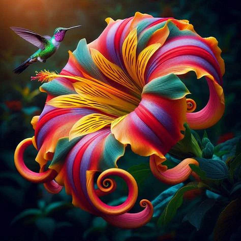 🌈Semena cveta mavrične spirale - redka roža-SI
