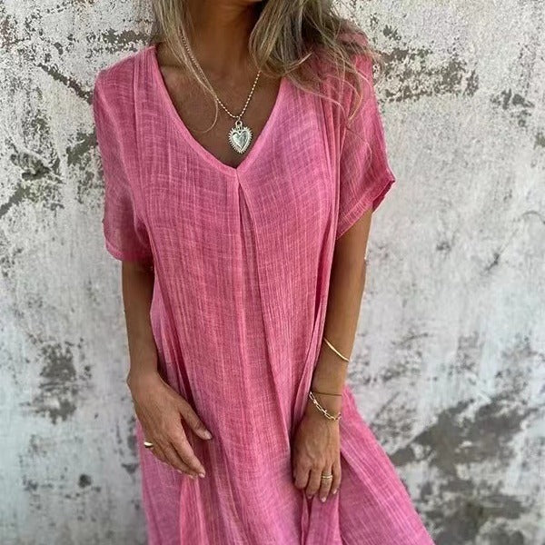 🎁 Minkšto lino suknelė