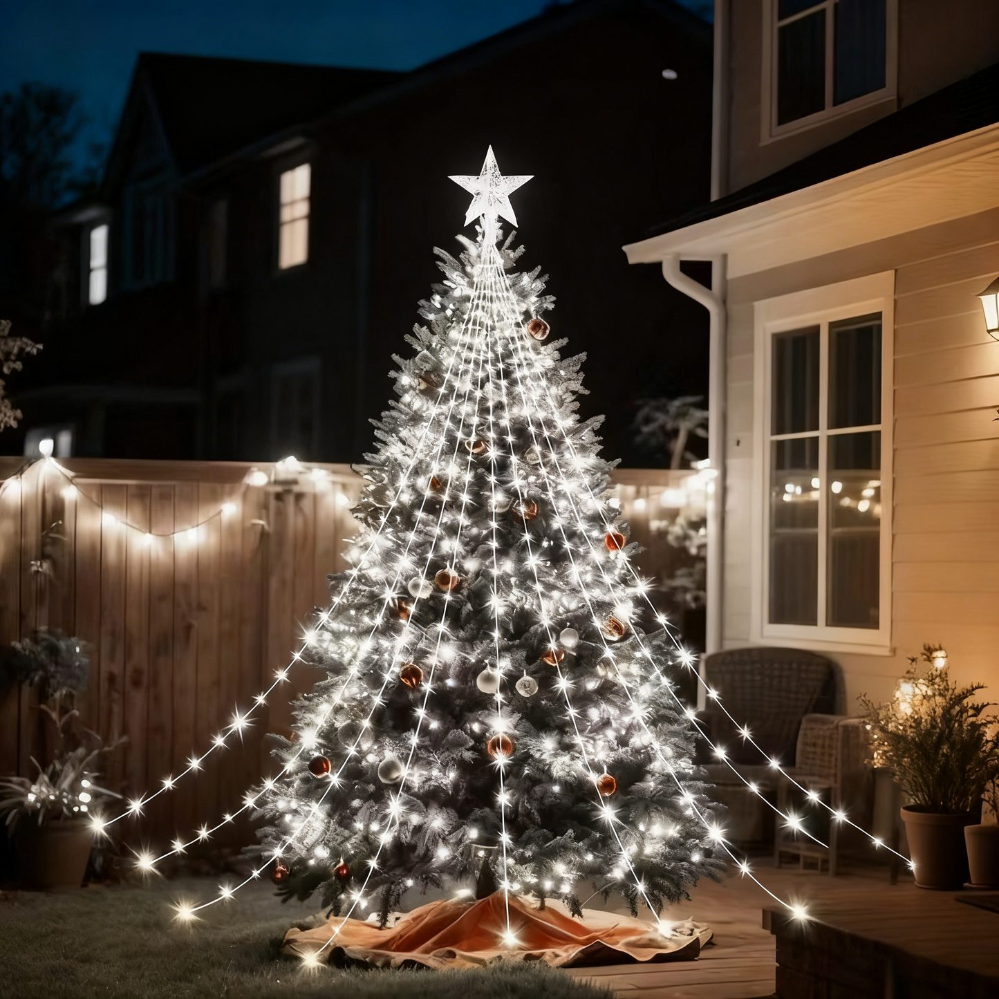 🎁Zgodnja praznična razprodaja 50 % POPUSTA🎄Božične lučke Starlight Cascade-SI