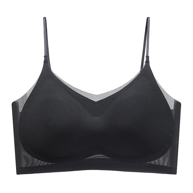 【M-4XL】❄️Preprost, ultra tanek žameten modrček za večje velikosti-SI