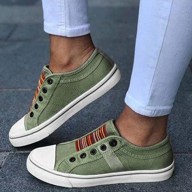 Νέα Καλοκαιρινά Ορθοπεδικά Παπούτσια 2025 Vintage Denim Slip On-SI
