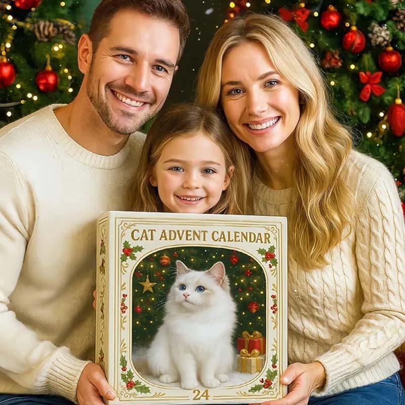 【🎁Božična ponudba🎄】Adventni koledar za ljubitelje mačk za leto 2026-SI