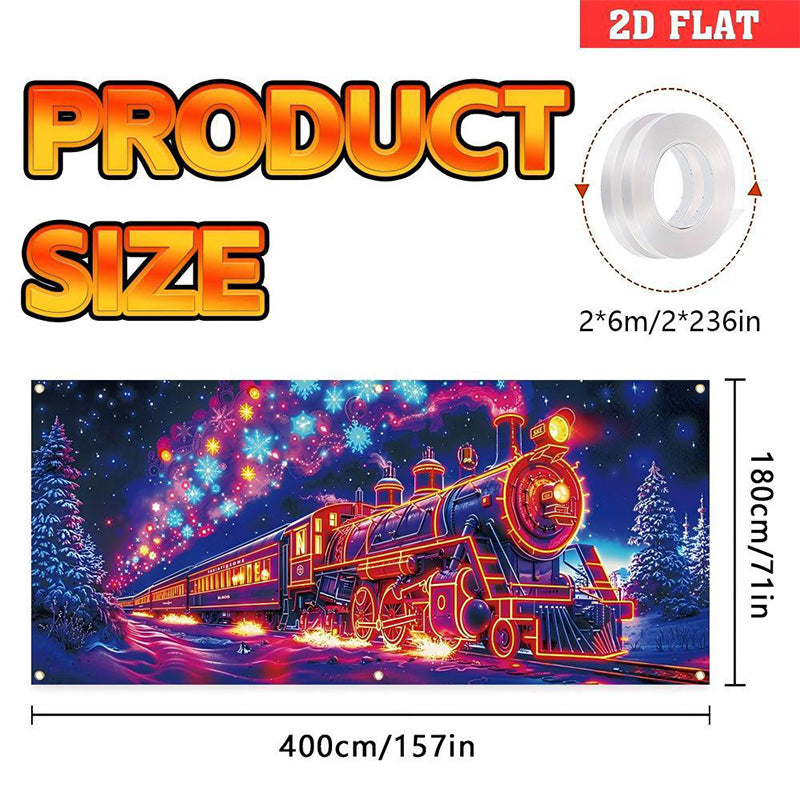 🎄Praznična razprodaja - 40 % POPUSTA! Praznični transparent za garažna vrata-SI