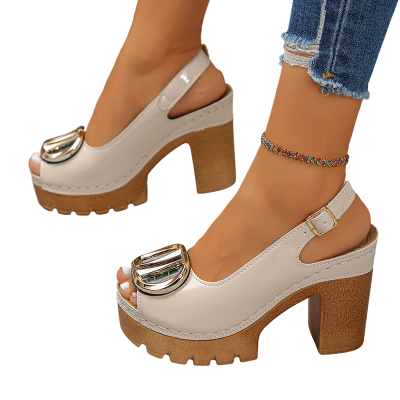 👡✨Elegantni sandali z odprtimi prsti in zaponko na peti – stilski, udobni in popolni za vsako priložnost 🌸-SI