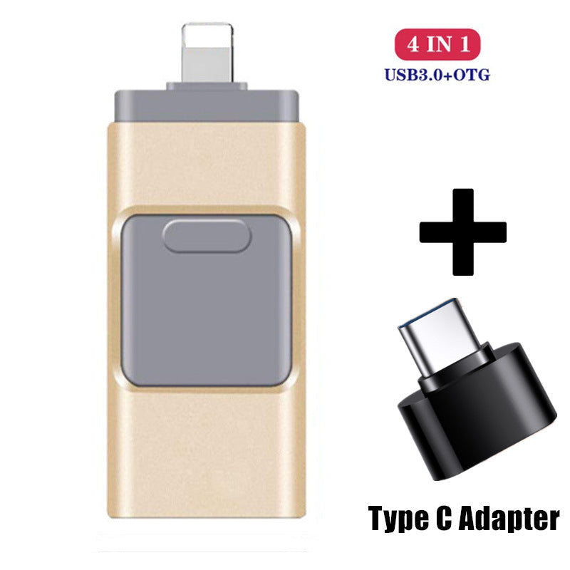 „Keturi viename“ sparti USB atmintinė skirta „iPhone“, „iPad“, „Android“, asmeniniam kompiuteriui ir kt. 16-128 metų
