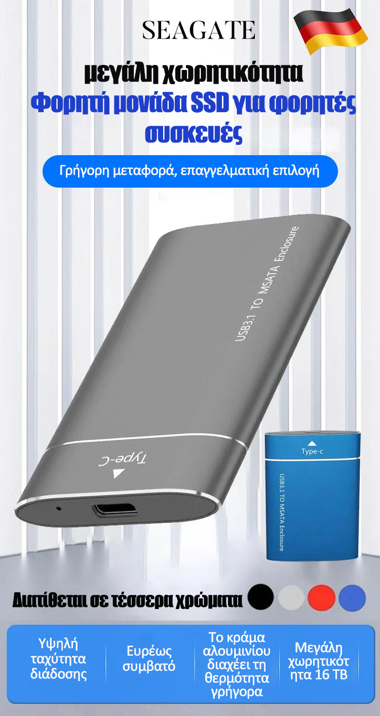 Nešiojami SSD diskai, skirti nešiojamiesiems įrenginiams 