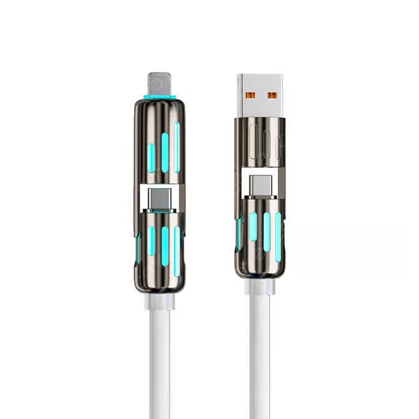 🔥4 viename USB įkrovimo laidas, greitas įkrovimas⚡-LT