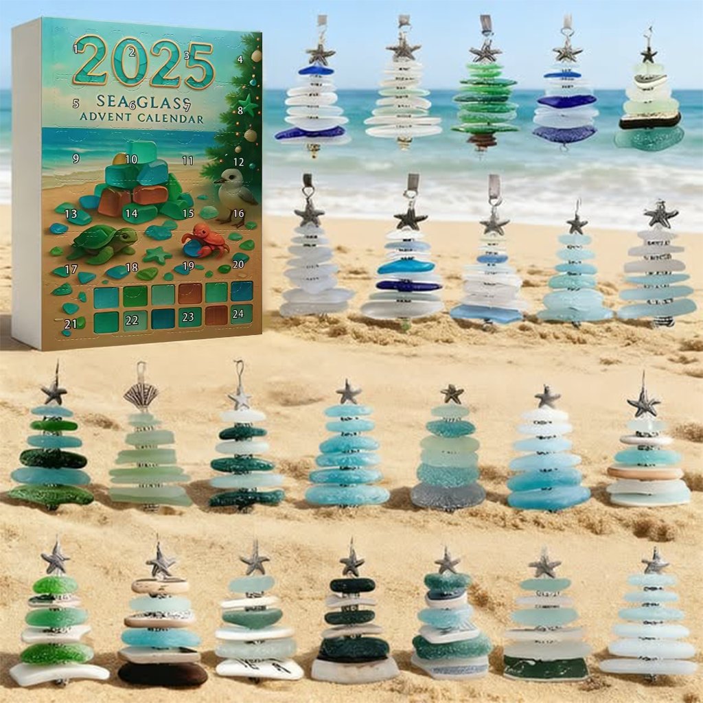🌊✨Ακρυλικό Ημερολόγιο Advent με Εφέ Χριστουγεννιάτικου Δέντρου 🎄❄️SI