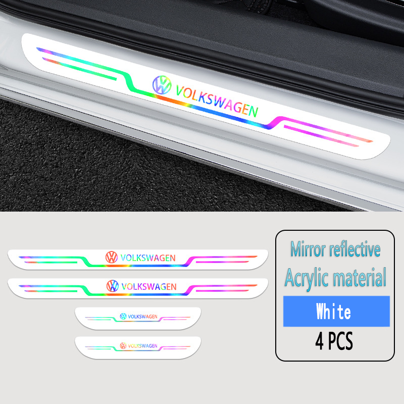 ✨Akrilinės lazerinės automobilių apsaugos nuo užsiteršimo durelių slenksčių juostelės🎉4 vnt.🎉-LT