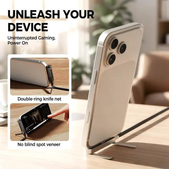 📱 240W pleten kabel za hitro polnjenje z vgrajenim stojalom za telefon - nov zložljiv trpežen kabel USB-C tipa C 2026 (2 kosa)-SI