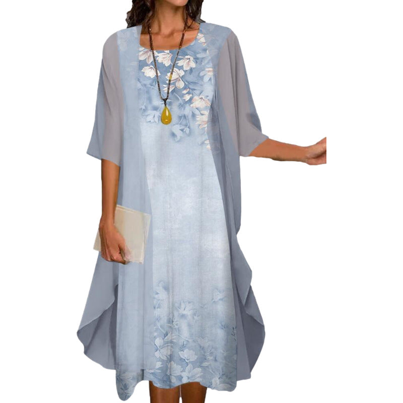 🥰 Κομψό κοστούμι δύο τεμαχίων: half maniki + dress-GR