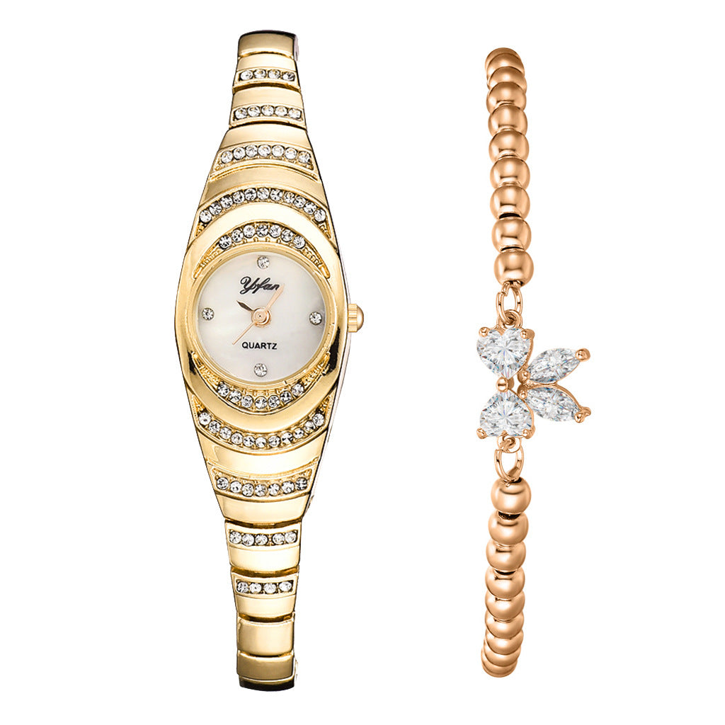 💎Γυναικείο ρολόι με κρυστάλλινο μπρασελέ⌚-GR