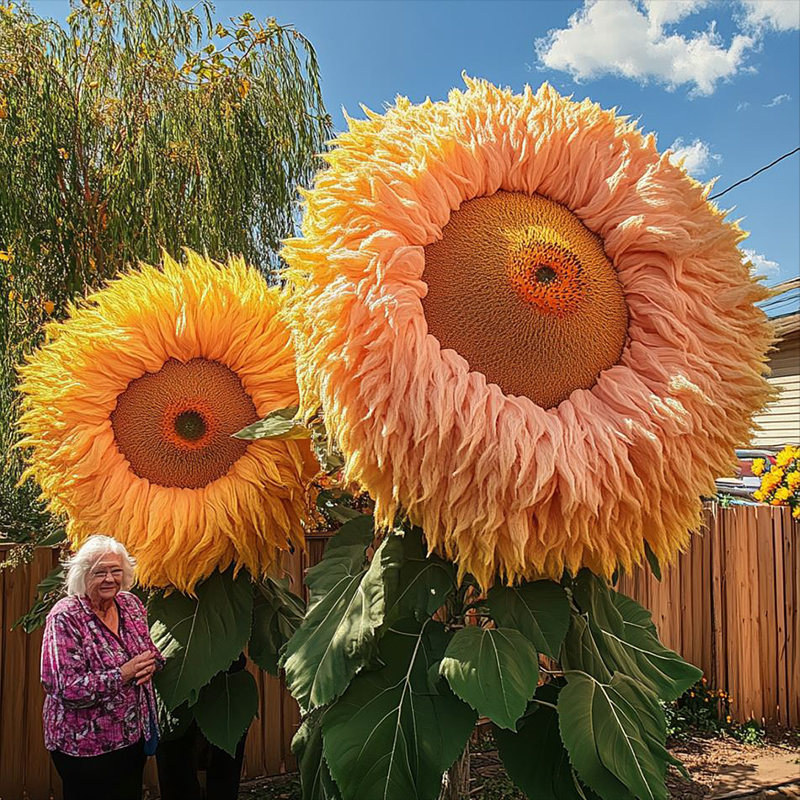 🌻 Όμορφο γιγάντιο αρκουδάκι Ηλίανθος 🔆-SI