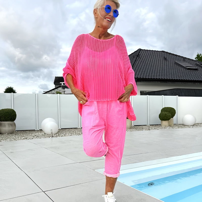 🌸Ženski kombinezon + votel casual top-SI