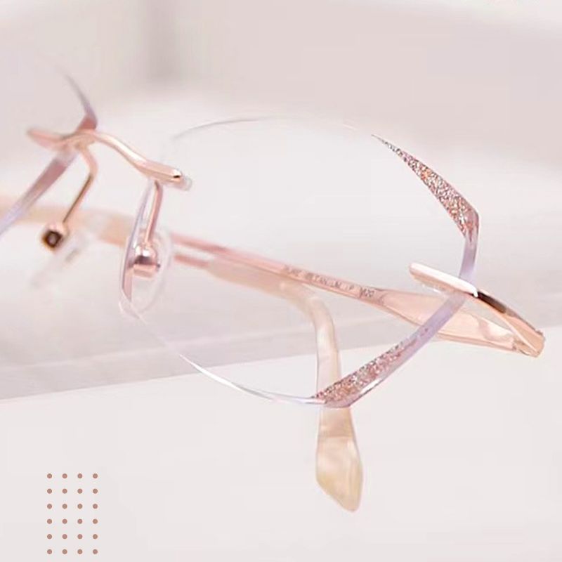 Fashion Pousbo® Anti-Blue Frameless Reading Glasses-SI 