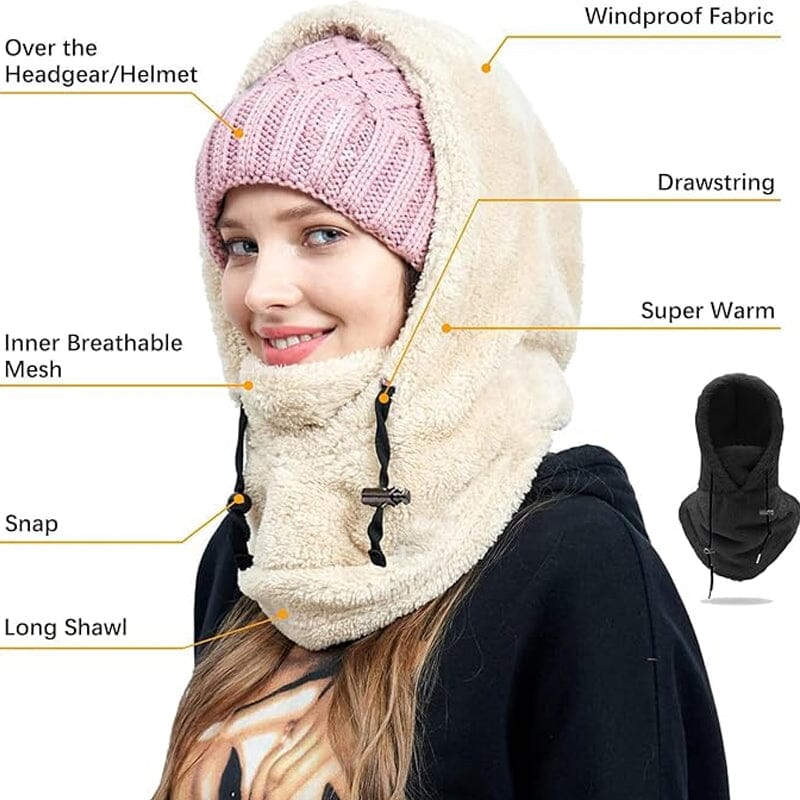 🏂 Šalikas su gobtuvu apsaugo nuo vėjo ir šalčio✨✨✨