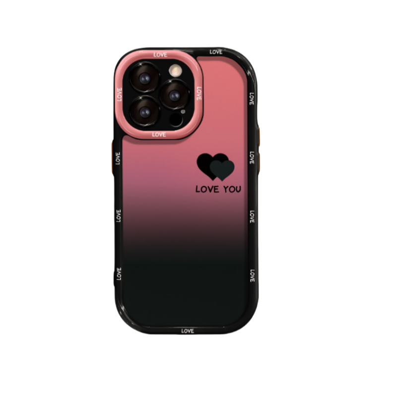 Θήκη iPhone με ματ ντεγκραντέ – Σ' ΑΓΑΠΩ ΚΑΙ ΚΑΛΗ ΤΥΧΗ, Smiley Designs-SI