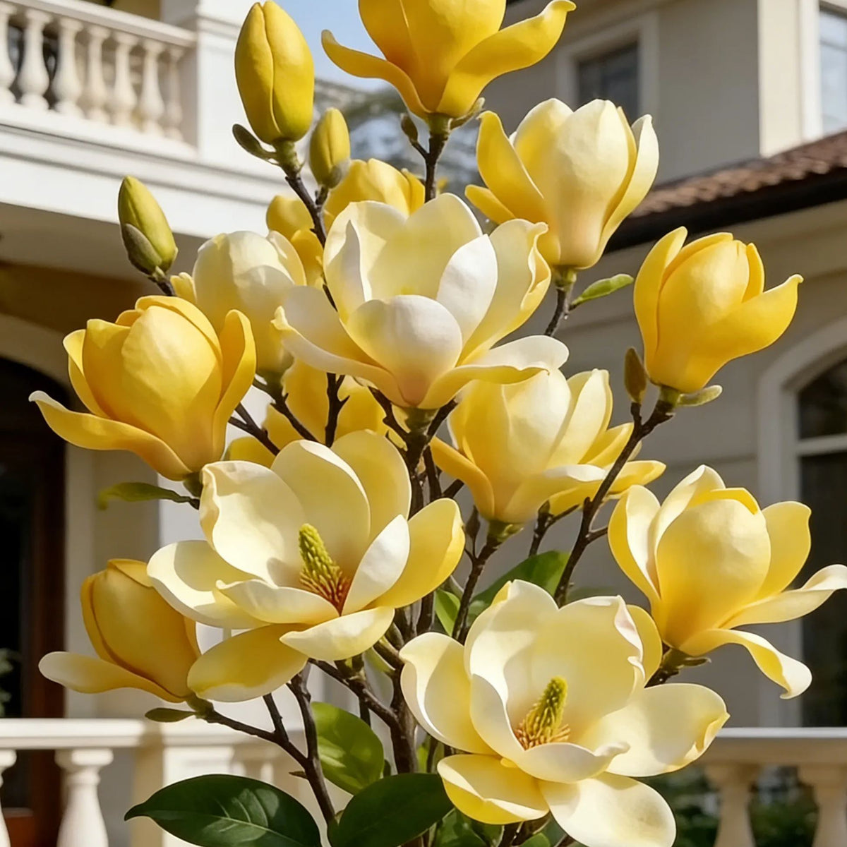 Čebulice Magnolia liliiflora (vijolične orhideje) 🌸 Cvetovi skrivajo liste, vonj napolnjuje zrak-SI