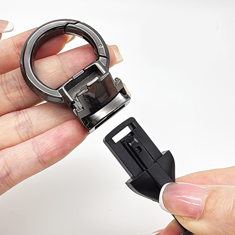 Taktični obesek za ključe SnapLock™ s hitrim odpiranjem - Kovinski obesek za ključe za avto brez vijakov z vzdržljivim TPU trakom-SI