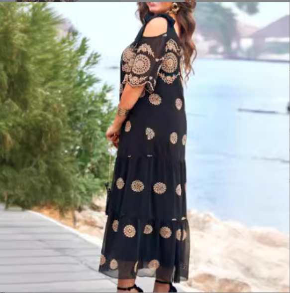 [S-4XL] Νέο κομψό, άνετο και υψηλής ποιότητας φόρεμα του 2025-GR