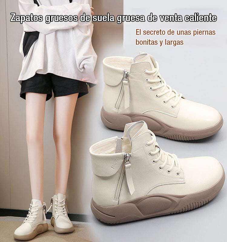 【✨40% έκπτωση σε νέα προϊόντα】👢Βελούδινα παπούτσια με χοντρό πάτο-GR 