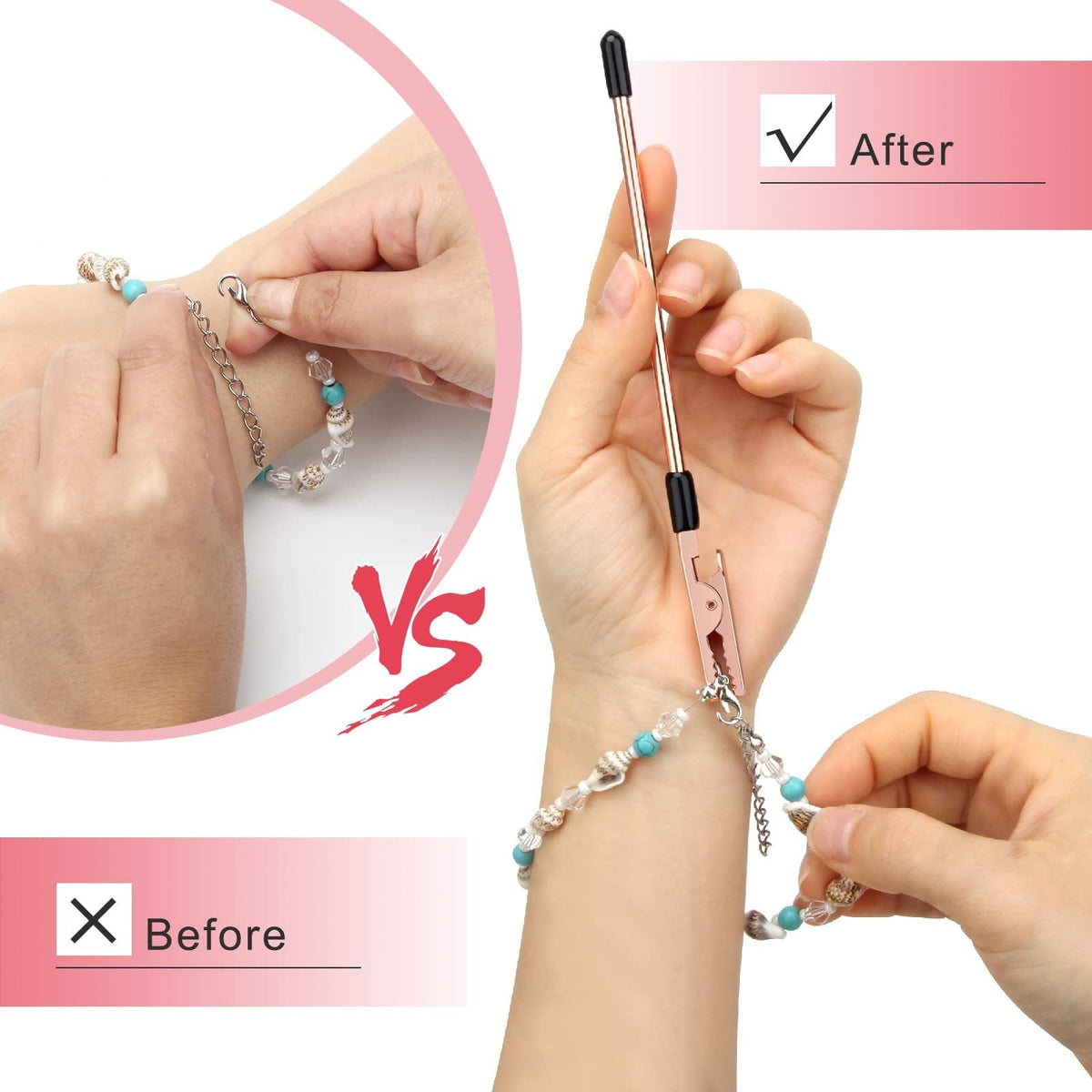 ✨🔥Kupite 2, dobite 3 gratis🔥Dodatki za zapestnico z zaponko🎁-SI