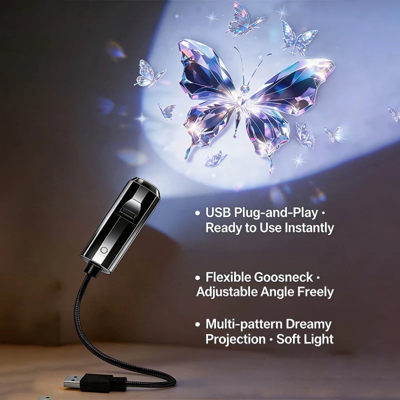 USB projektor Galaxy in nočna lučka Luna-SI
