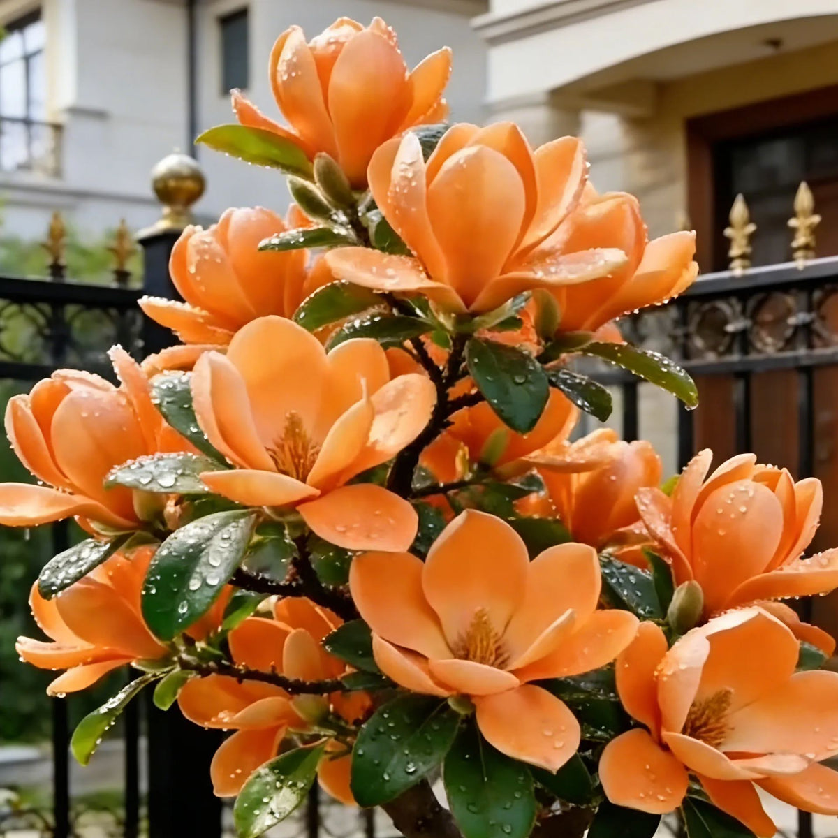 Čebulice Magnolia liliiflora (vijolične orhideje) 🌸 Cvetovi skrivajo liste, vonj napolnjuje zrak-SI