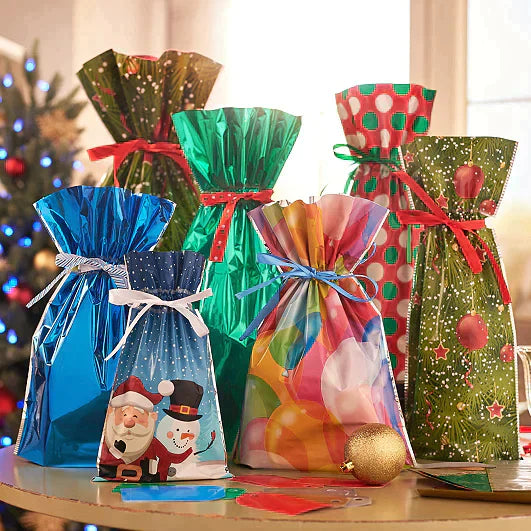🎅🎁 Η καλύτερη χριστουγεννιάτικη τσάντα δώρων με κορδόνι στον κόσμο - SI 