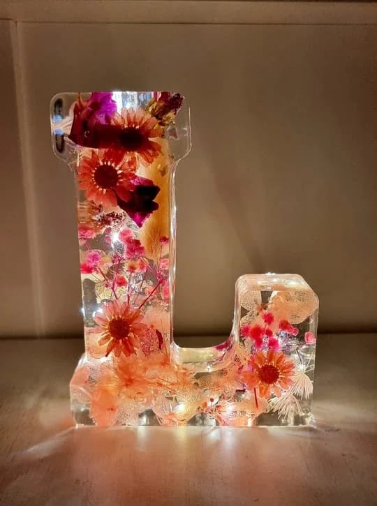 🌸Χειροποίητο νυχτερινό φως από τη ρετίνη λουλουδιών-GR 