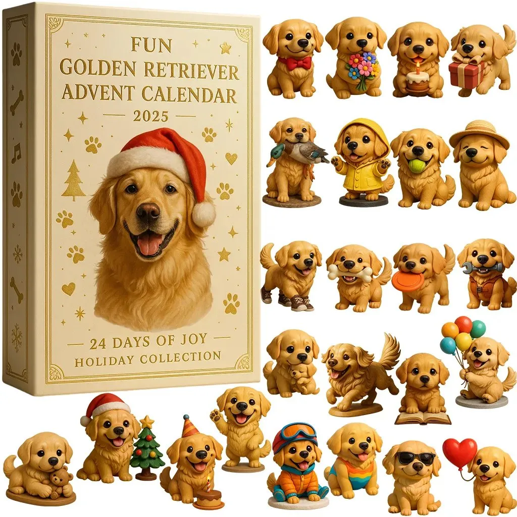 Διασκεδαστικό Ημερολόγιο Advent με ένα Golden Retriever για το 2025-SI