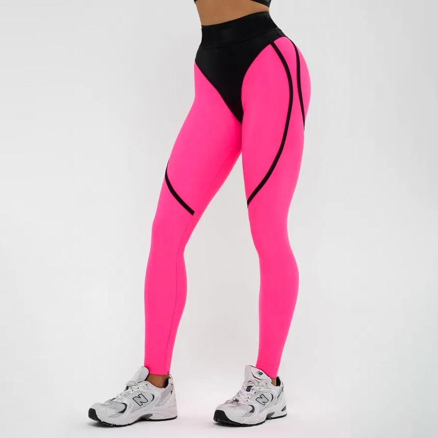 Majacy Patchwork Hip Hitrosušeče Leggings-SI