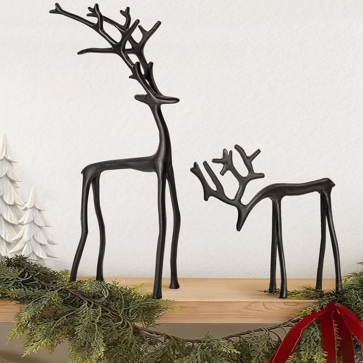 🎅Kalėdų bestselleris 🦌 Juodojo elnio figurėlė, διακόσμηση kalėdinė-LT 