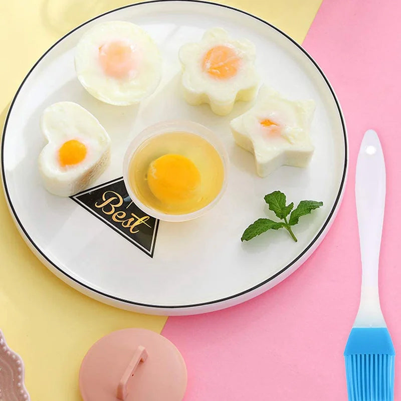 Zavi kietai virtų kiauņši formelė 🥚🥚 4 μονάδες/komplektas su teptuku-LT
