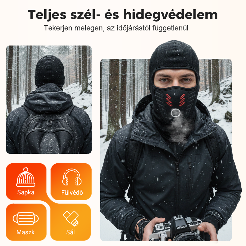 💞 Αντιανεμικό κράνος για χειμερινή χρήση, unisex-GR