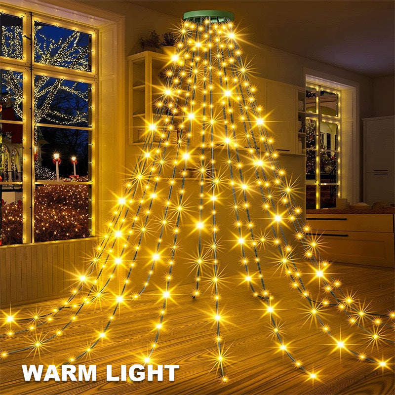 🎄 Φωτιστικό LED για χριστουγεννιάτικο δέντρο σε σχήμα πεντάκτινου αστεριού 🎄-SI 