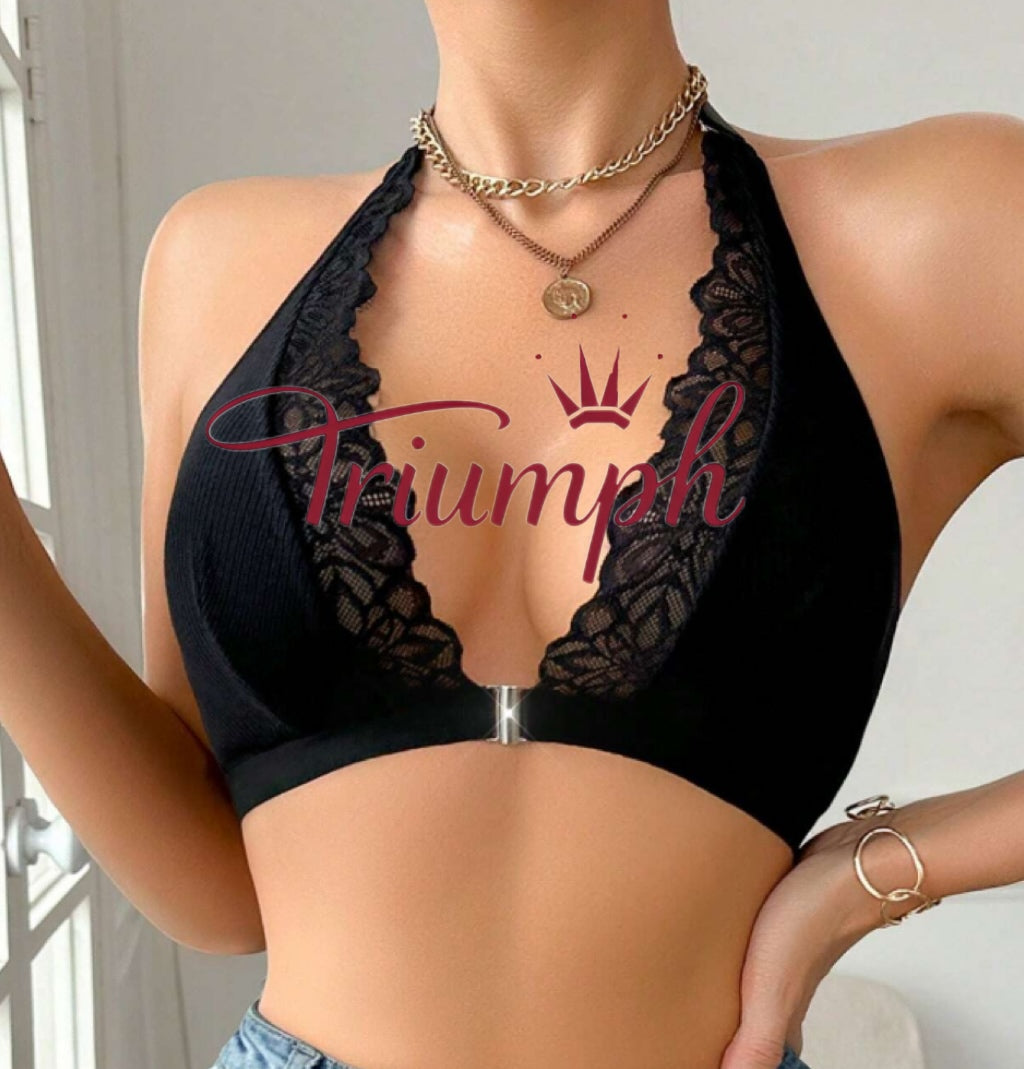 Triumph - 4 buc 💥 Σέξι σουτιέν με δαντέλα στο μπροστινό μέρος και ρομαντική μπανέλα 