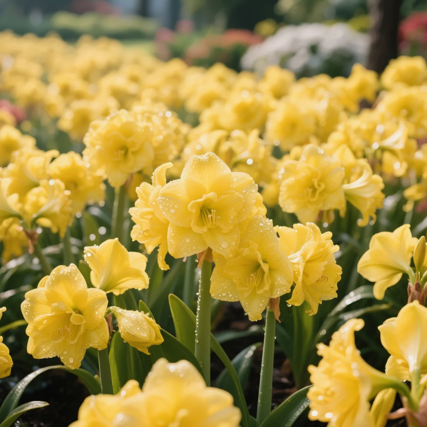 🌺Dvigubos amarilės su gėlių kvapu – žydi per 40 dienų-LT