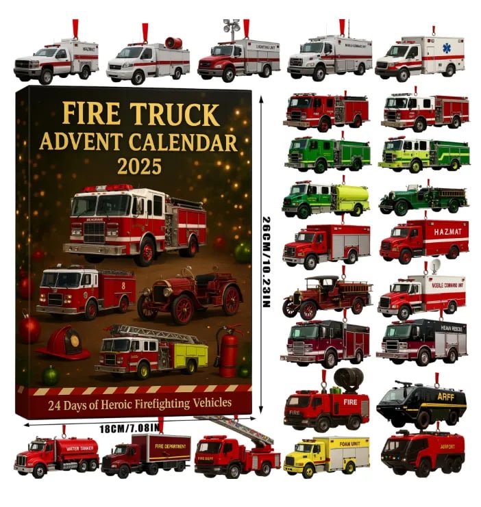 🚒🔥ΗΜΕΡΟΛΟΓΙΟ ΠΡΟΕΛΕΥΣΗΣ ΠΥΡΟΣΒΕΣΤΙΚΟΥ ΟΧΗΜΑΤΟΣ 2025🎁🌲--SI 