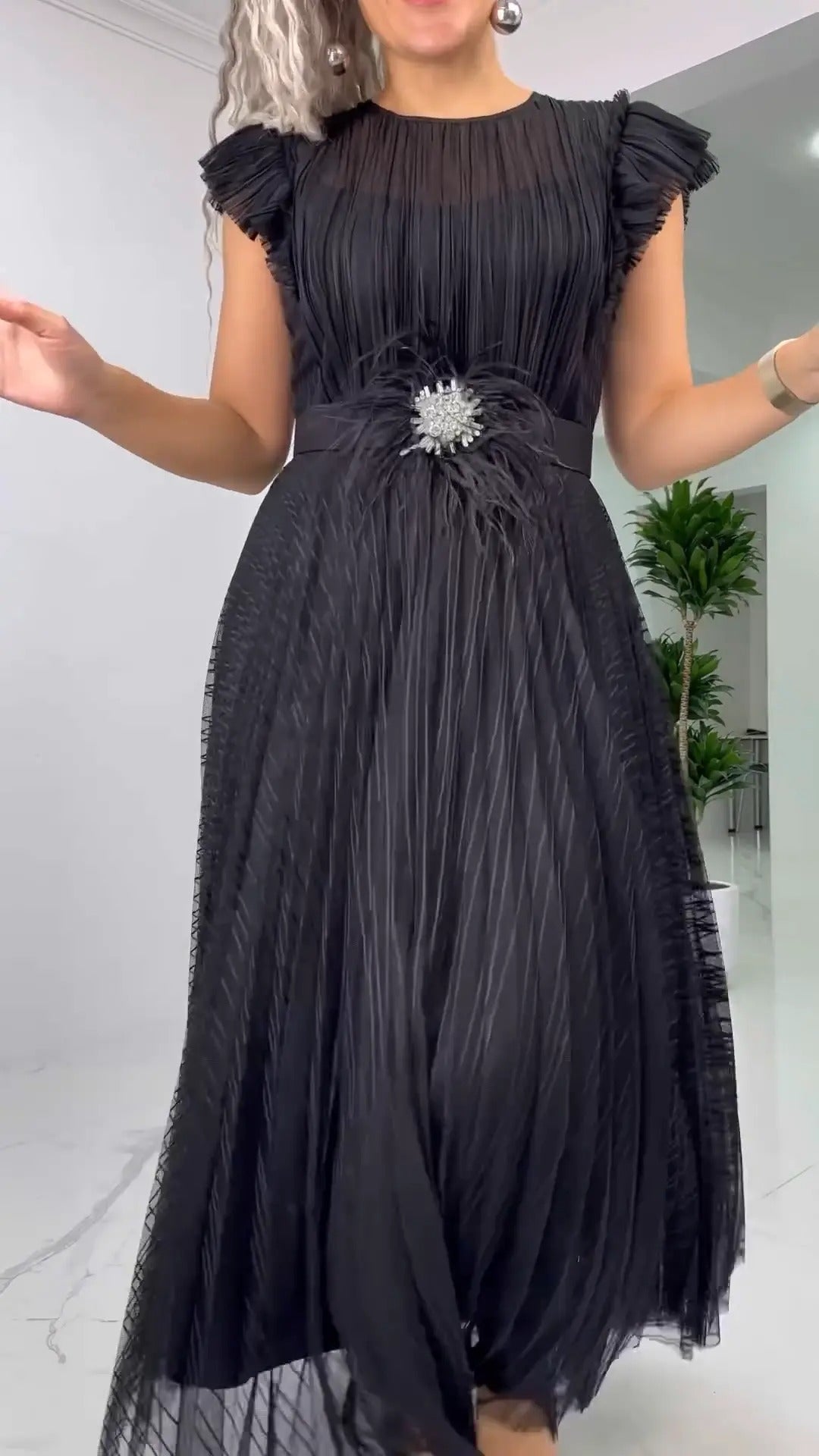 [S-5XL]🥰✨2025 μ. plono gässö σιφόν förökke-LT 