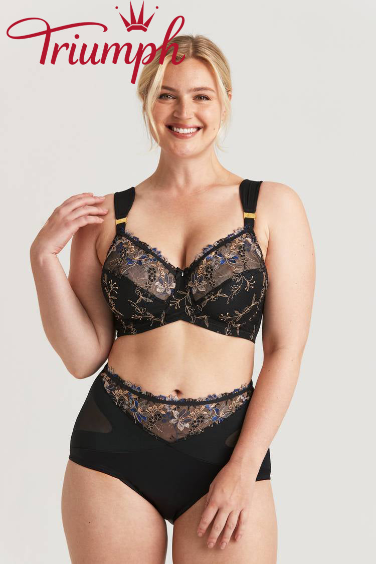 Triumph - (3 μονάδες) Sujetador doble capa con bordado romántico-ES