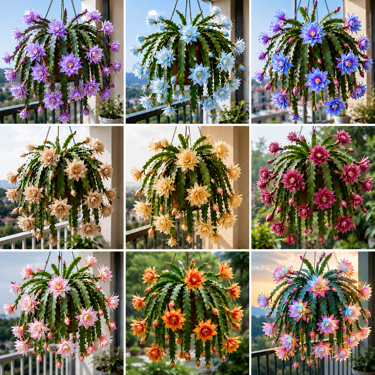 🌸 Cactus orquídea Epiphyllum raro: impresionantes flores exóticas-ES