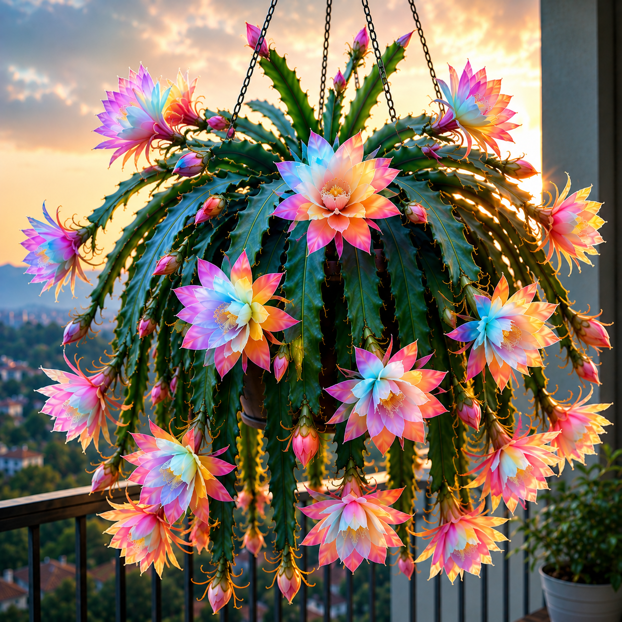 🌸 Cactus orquídea Epiphyllum raro: impresionantes flores exóticas-ES