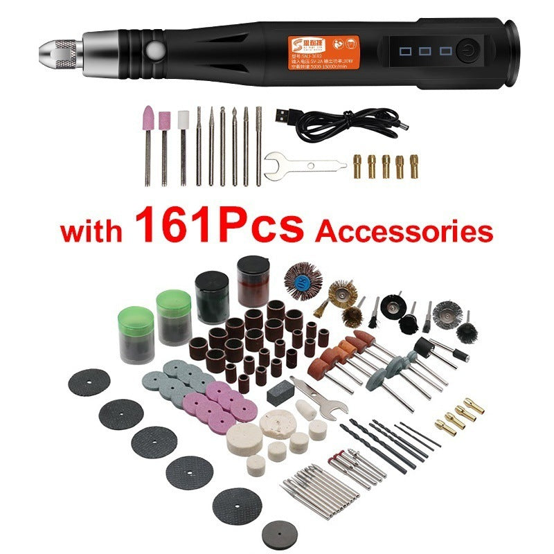 15000 apsisukimų per minutę. Dremel „pasidaryk pats“ rotacinis graviruotojas USB mini elektrinis gręžtuvas ir nešiojamasis šlifuoklis 