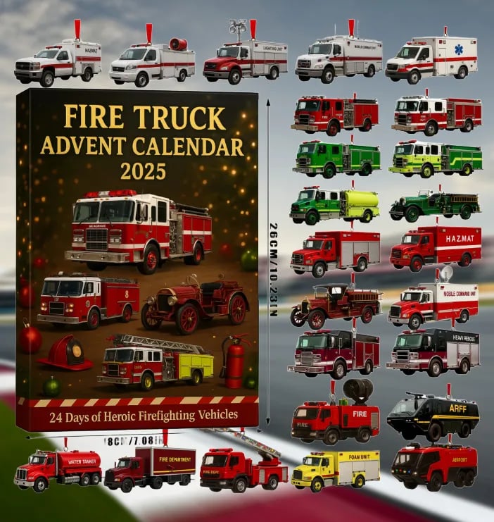 🚒🔥ΗΜΕΡΟΛΟΓΙΟ ΠΡΟΕΛΕΥΣΗΣ ΠΥΡΟΣΒΕΣΤΙΚΟΥ ΟΧΗΜΑΤΟΣ 2025🎁🌲--SI 