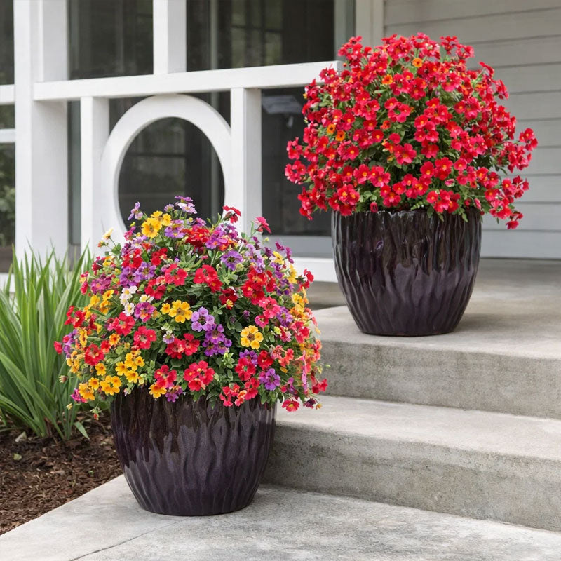 Umetni talni vložek iz evkaliptusa in vijolice - cvetlična dekoracija-SI