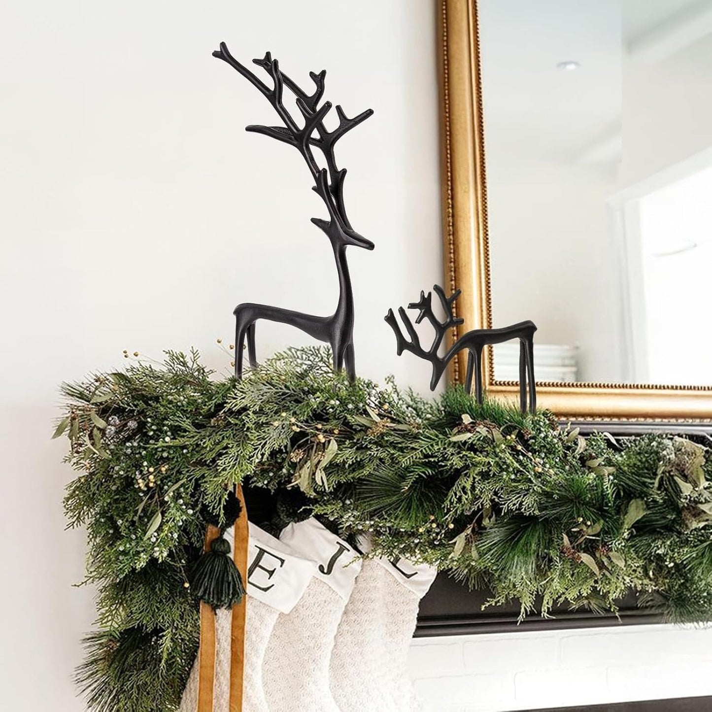 🎅Kalėdų bestselleris 🦌 Juodojo elnio figurėlė, διακόσμηση kalėdinė-LT 