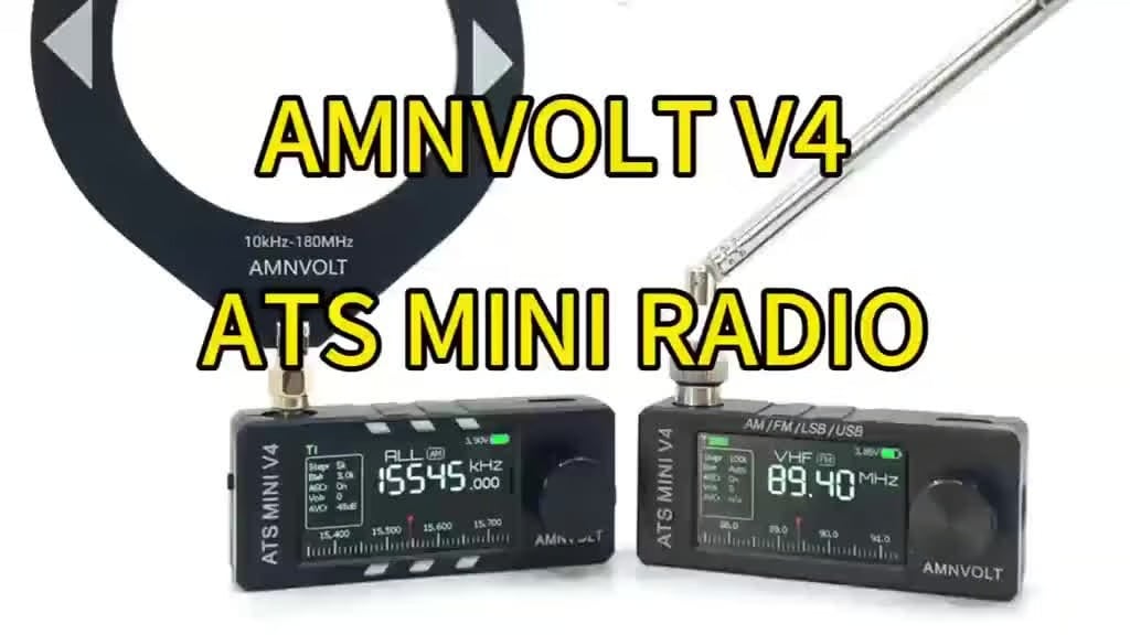 📻Nadgrajeni vsepasovni DSP radijski sprejemnik ATS Mini V4 Si4732-SI