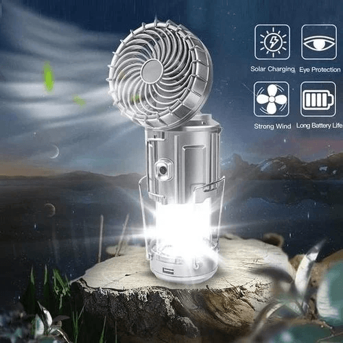🔥2025 μ. čertas išpardavimas🔥🌿Neshiojama LED kemperavimo lempa su ventilatoriumi-LT 