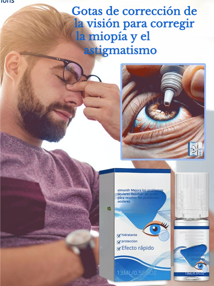Gotas para los ojos regėjimui ištaisyti. 